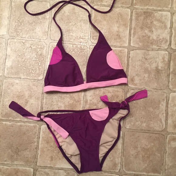 Xhilaration Other - Xhilaration | purple polka dot bikinis